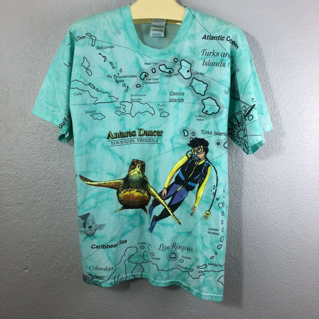 Men's Vintage Tie Dye Snorkel Travel Heavyweight T Shirt Crew Pacific L    B002 Unisex T-shirt, Sweatshirt, Hoodie, Long Sleeve Tee - T-Shirt, Sweatshirt, Hoodie