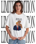 Alien vs. Predator Donald Trump ET caricature shirt Unisex T-shirt, Sweatshirt, Hoodie, Long Sleeve Tee - T-Shirt, Sweatshirt, Hoodie