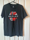 Hurley T-Shirt Mens Medium Black Red White Hex Logo Graphic Tee Surf Skate Styl Unisex T-shirt, Sweatshirt, Hoodie, Long Sleeve Tee - T-Shirt, Sweatshirt, Hoodie