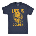 Mens Funny T Shirts Life Is Golden Sarcastic Puppy Graphic Novelty Tee for Men Unisex T-shirt, Sweatshirt, Hoodie, Long Sleeve Tee - T-Shirt, Sweatshirt, Hoodie