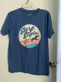 Vintage Cocoa Beach Fl Surf Style Graphic T-Shirt Blue Medium Unisex T-shirt, Sweatshirt, Hoodie, Long Sleeve Tee - T-Shirt, Sweatshirt, Hoodie