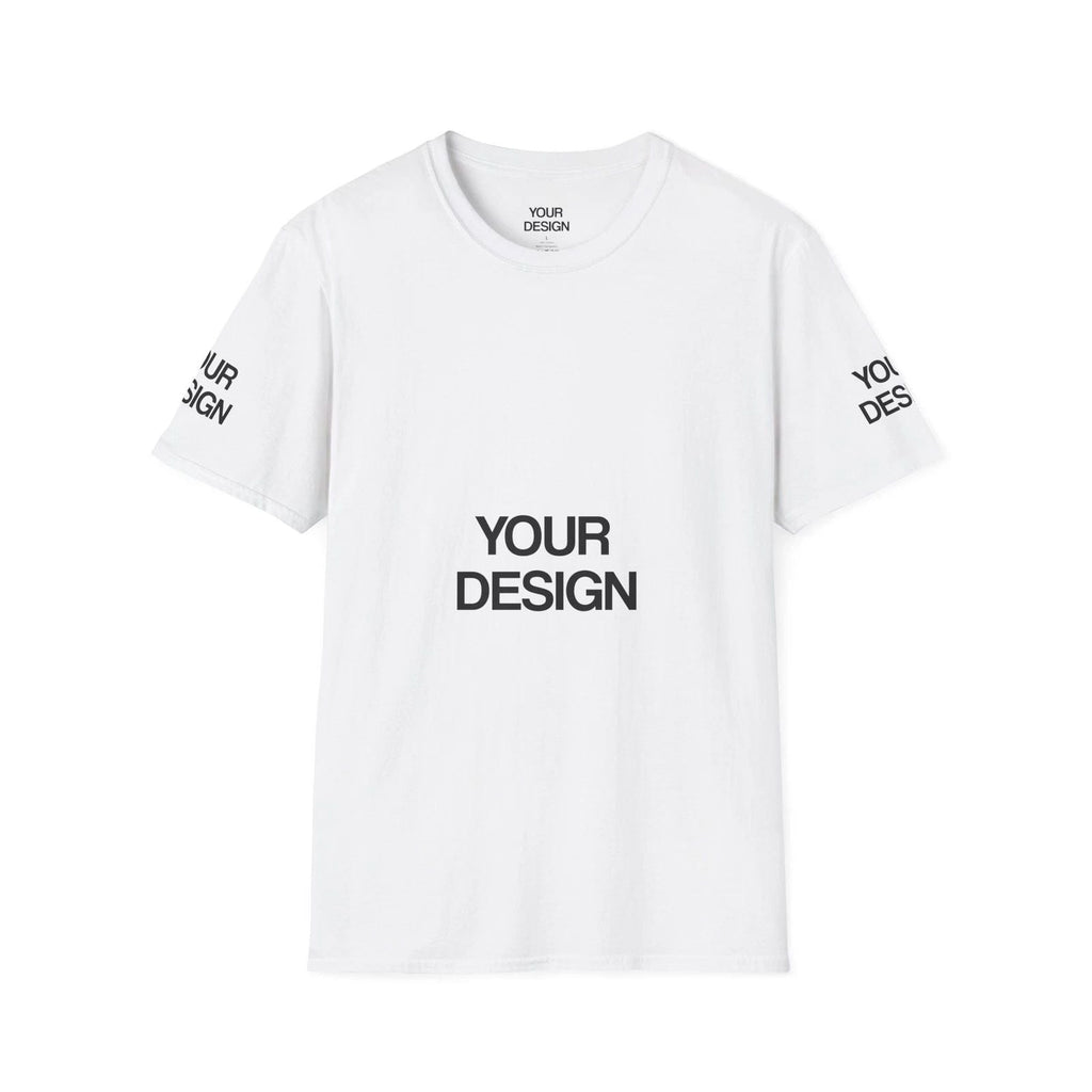 Custom Graphic T-Shirt | Plain White Mockup Tee Unisex T-shirt, Sweatshirt, Hoodie, Long Sleeve Tee - T-Shirt, Sweatshirt, Hoodie