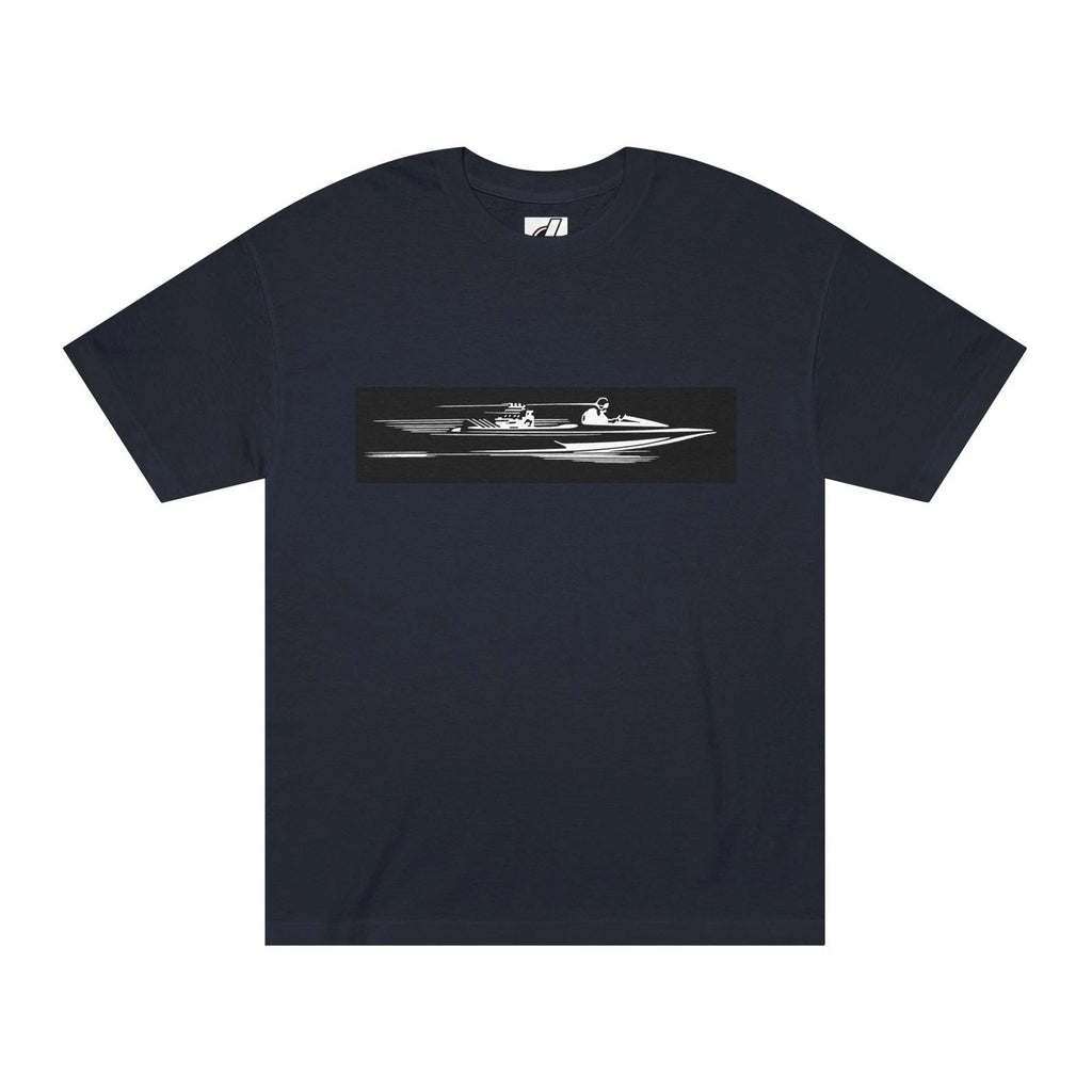 Flat Bottom Drag Boat Tee - The SEA Icon for bonspeed Series T-Shirts Unisex T-shirt, Sweatshirt, Hoodie, Long Sleeve Tee - T-Shirt, Sweatshirt, Hoodie