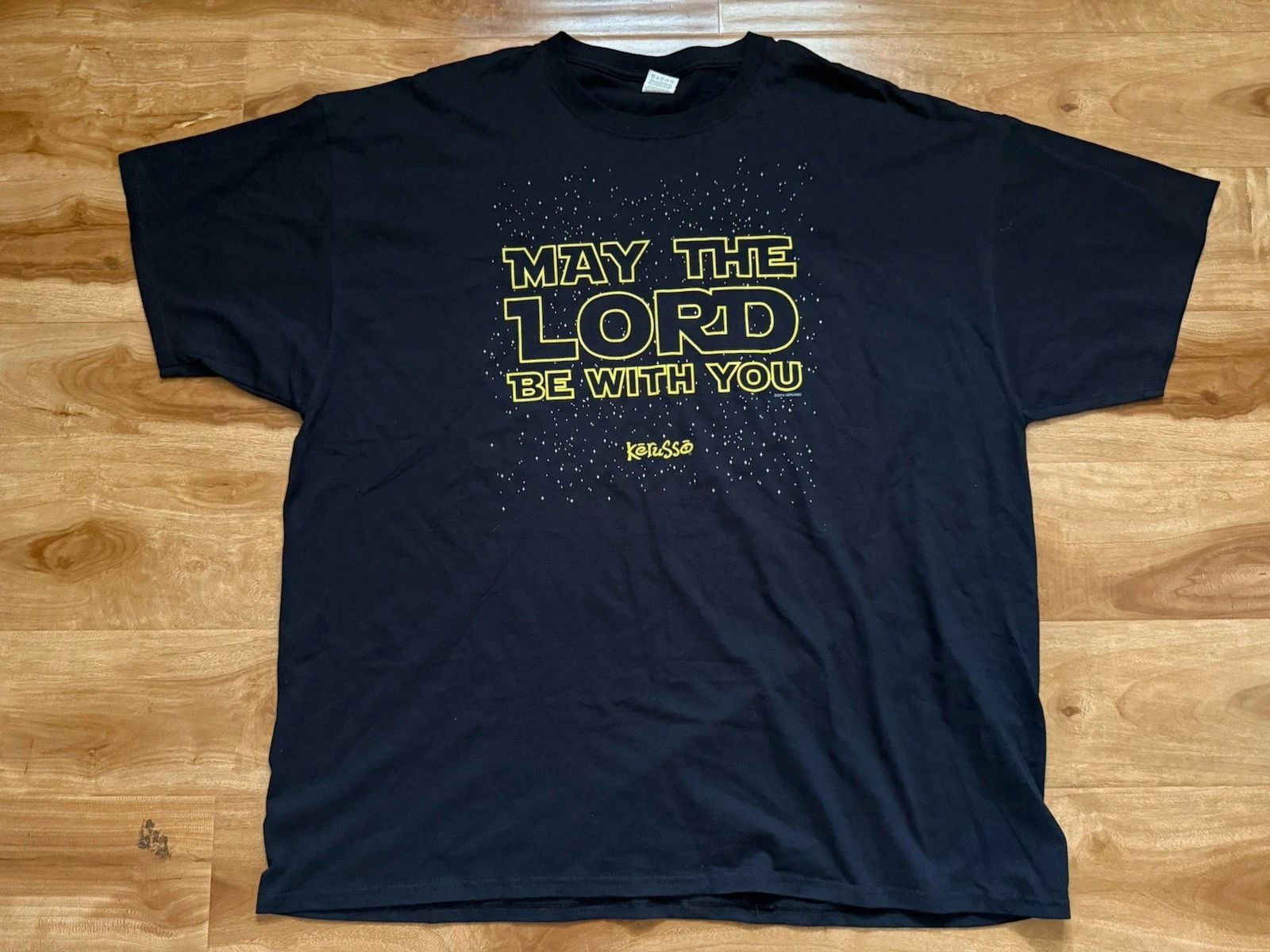 Kerusso Religious TEE SHIRT May The Lord Be With You- Mens Size 3XL Black Unisex T-shirt, Sweatshirt, Hoodie, Long Sleeve Tee - T-Shirt, Sweatshirt, Hoodie