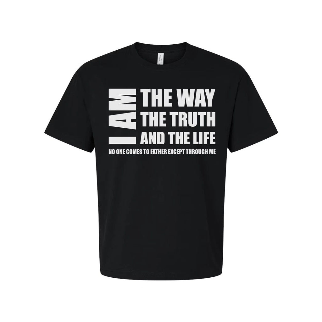 Christian Unisex T Shirt I Am The Way The Truth And The Life Graphic Tee Biblica Unisex T-shirt, Sweatshirt, Hoodie, Long Sleeve Tee - T-Shirt, Sweatshirt, Hoodie
