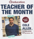 Cole Thomas Allen Teacher of the Month shirt Unisex T-shirt, Sweatshirt, Hoodie, Long Sleeve Tee - T-Shirt, Sweatshirt, Hoodie