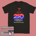 Tesla America 250 1776 2026 Electrifying Freedom For 250 Years Shirts Unisex T-shirt, Sweatshirt, Hoodie, Long Sleeve Tee - T-Shirt, Sweatshirt, Hoodie