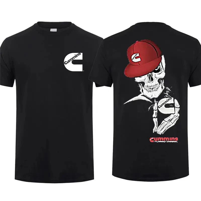 Skull Wear Hat And Holding Cummins T-shirt Unisex T-shirt, Sweatshirt, Hoodie, Long Sleeve Tee - T-Shirt, Sweatshirt, Hoodie