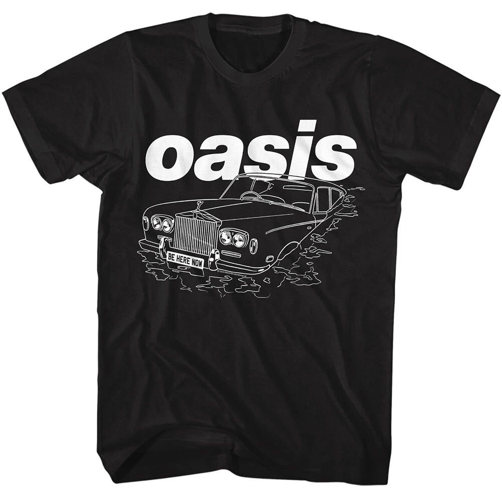 OASIS Band Adult T-SHIRT Music New BE HERE NOW CAR Official Merch Black Cotton Unisex T-shirt, Sweatshirt, Hoodie, Long Sleeve Tee - T-Shirt, Sweatshirt, Hoodie