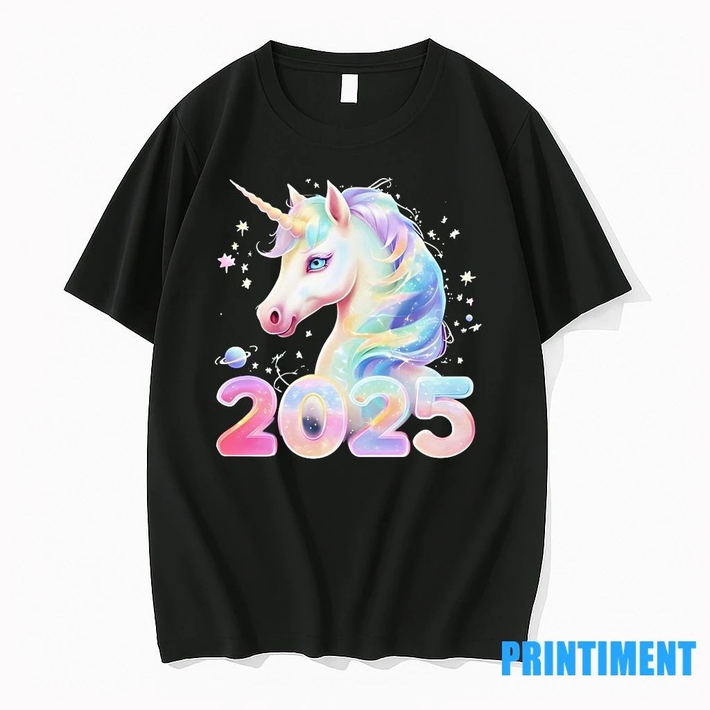 Unicorn Galaxy Sparkle 2025 Pastel Year Tshirts Sweater Unisex T-shirt, Sweatshirt, Hoodie, Long Sleeve Tee - T-Shirt, Sweatshirt, Hoodie