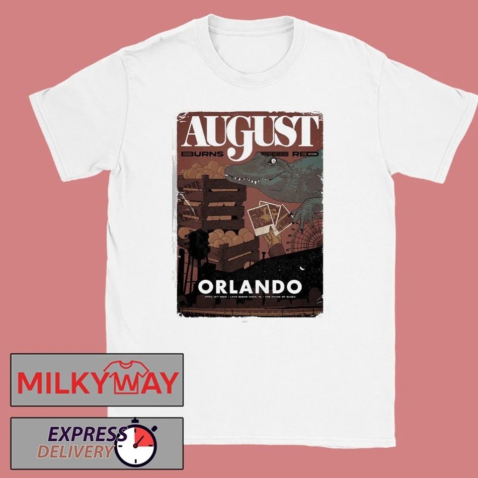 August Burns Red Lake Buena Vista Florida 2026 Venue Poster At The House Of Blues On April 16 2026 T-Shirt - T-Shirt, Sweatshirt, Hoodie