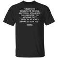 Hunter S. Thompson Baddest Literary Quote Ever American Writer T-Shirt Unisex T-shirt, Sweatshirt, Hoodie, Long Sleeve Tee - T-Shirt, Sweatshirt, Hoodie