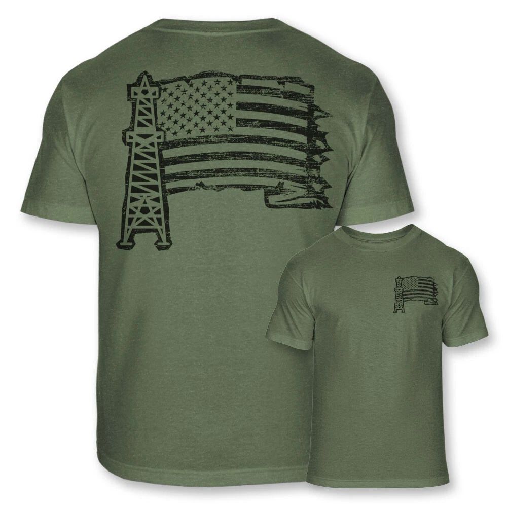 Men's Patriotic Oil Field Roughneck American USA Flag Soft Blend Shirt - A65 Unisex T-shirt, Sweatshirt, Hoodie, Long Sleeve Tee - T-Shirt, Sweatshirt, Hoodie