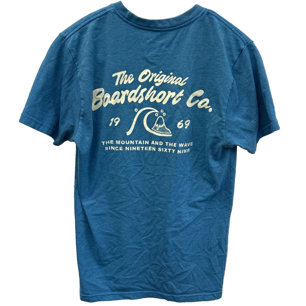 Quiksilver Boardshort Co T Shirt Adult Small Blue Surf Graphic Tee Unisex T-shirt, Sweatshirt, Hoodie, Long Sleeve Tee - T-Shirt, Sweatshirt, Hoodie