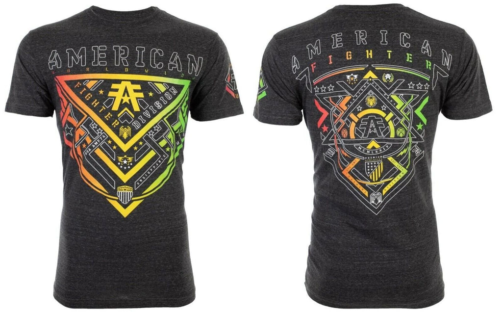 AMERICAN FIGHTER Mens T-shirt Alberta Black Athletic L-3XL NWT Unisex T-shirt, Sweatshirt, Hoodie, Long Sleeve Tee - T-Shirt, Sweatshirt, Hoodie