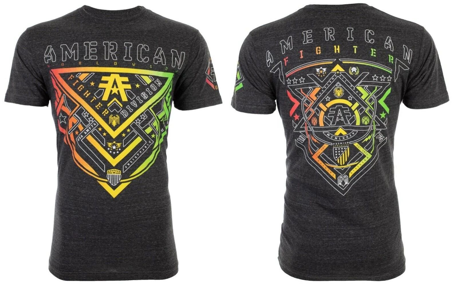 AMERICAN FIGHTER Mens T-shirt Alberta Black Athletic L-3XL NWT Unisex T-shirt, Sweatshirt, Hoodie, Long Sleeve Tee - T-Shirt, Sweatshirt, Hoodie