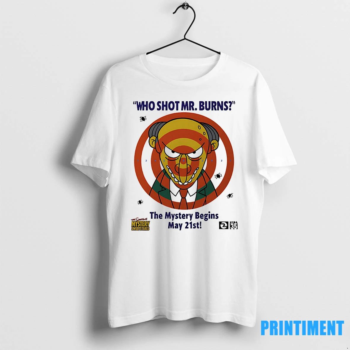 Who Shot Mr Burns The Mystery Begins May 21st Tshirts Sweater Unisex T-shirt, Sweatshirt, Hoodie, Long Sleeve Tee - T-Shirt, Sweatshirt, Hoodie