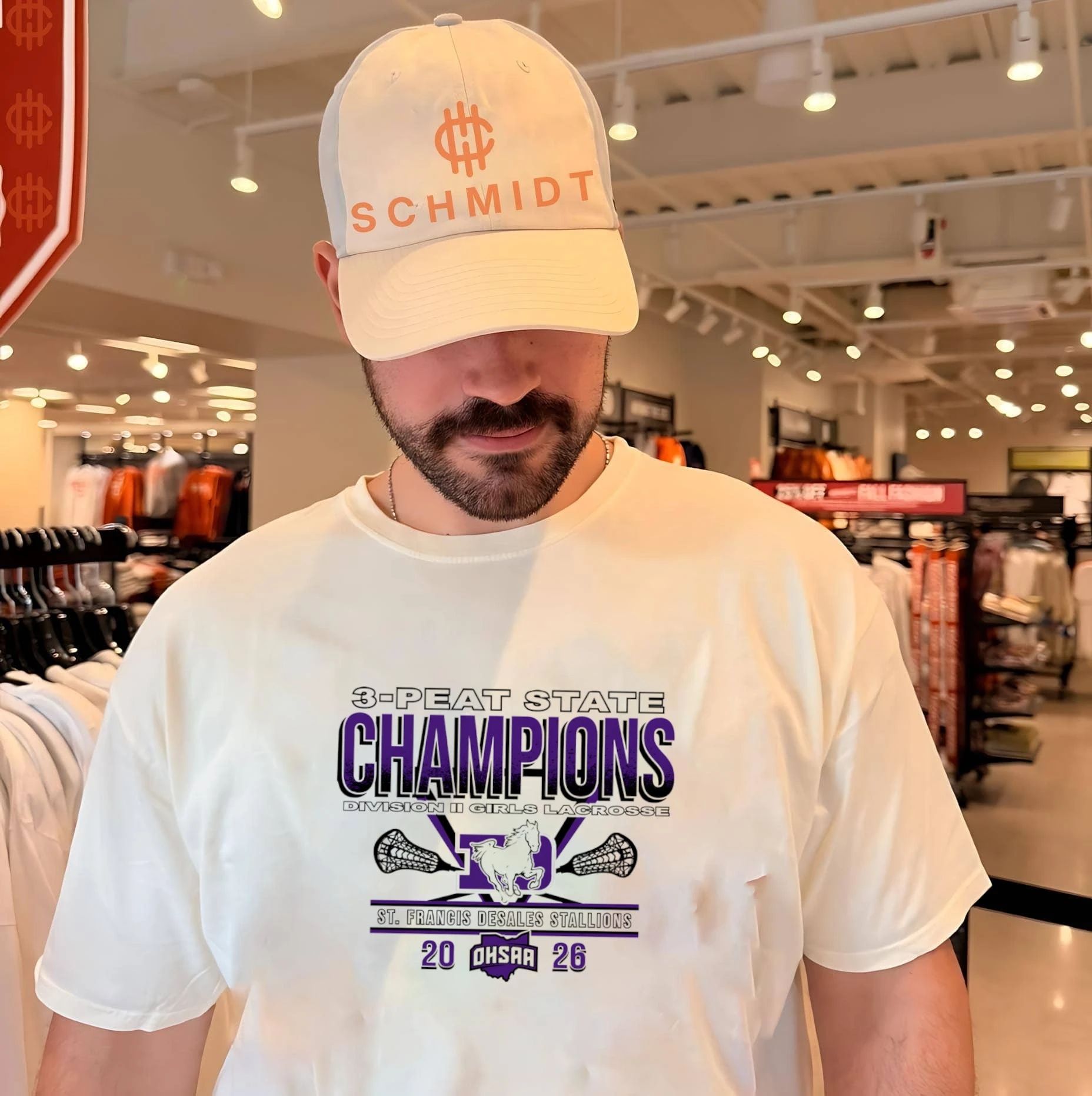 St. Francis DeSales Stallions 2026 OHSAA Girls Lacrosse D2 3-Peat State Champions shirt Unisex T-shirt, Sweatshirt, Hoodie, Long Sleeve Tee - T-Shirt, Sweatshirt, Hoodie