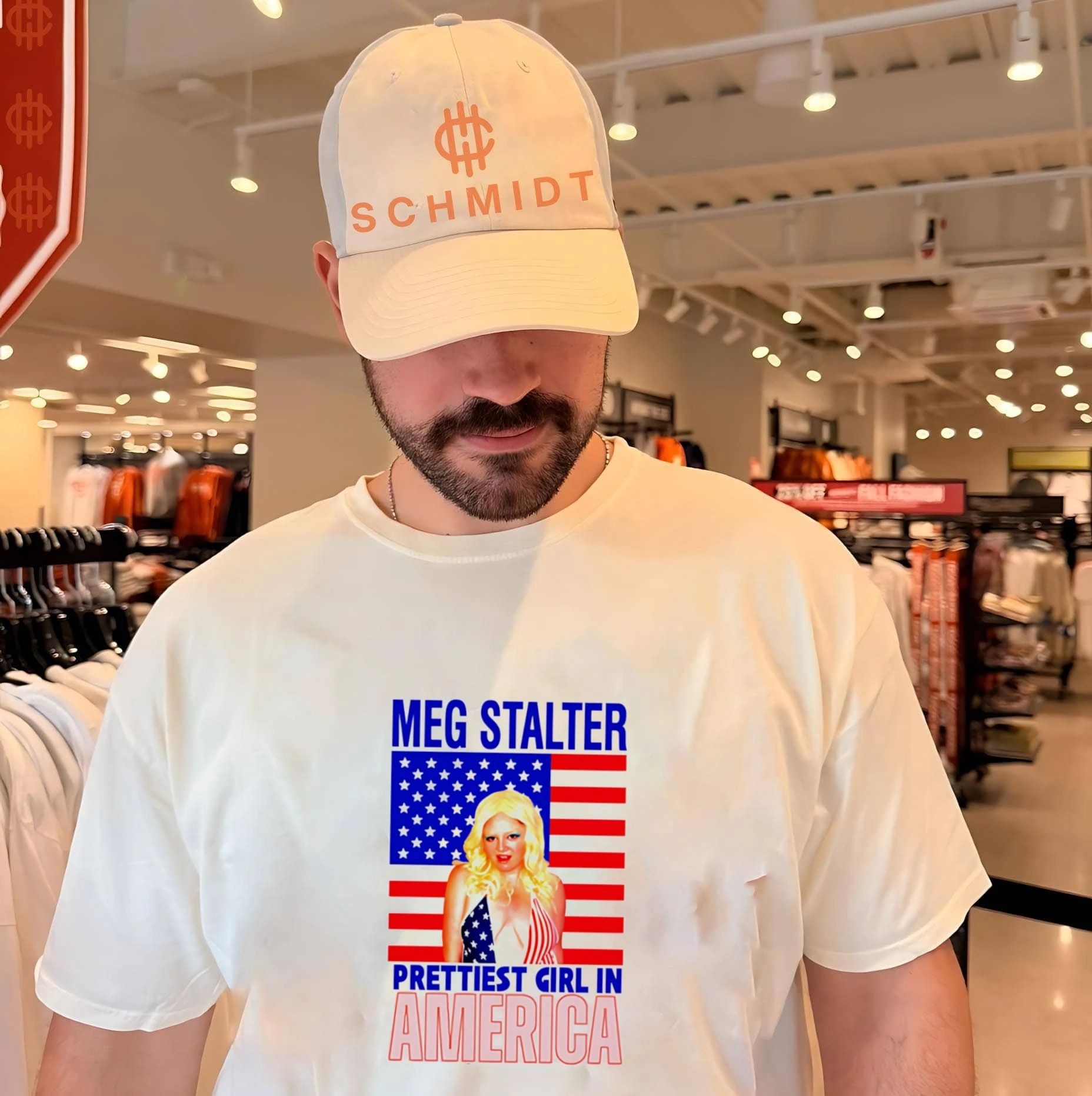 Meg Stalter Prettiest Girl In America shirt Unisex T-shirt, Sweatshirt, Hoodie, Long Sleeve Tee - T-Shirt, Sweatshirt, Hoodie