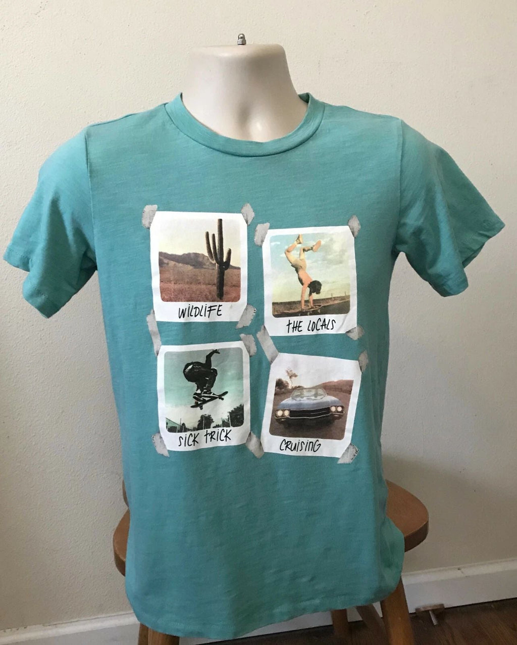 Adult Small Light Teal Surf Skate T shirt H & M T shirts Graphic T shirts Unisex T-shirt, Sweatshirt, Hoodie, Long Sleeve Tee - T-Shirt, Sweatshirt, Hoodie