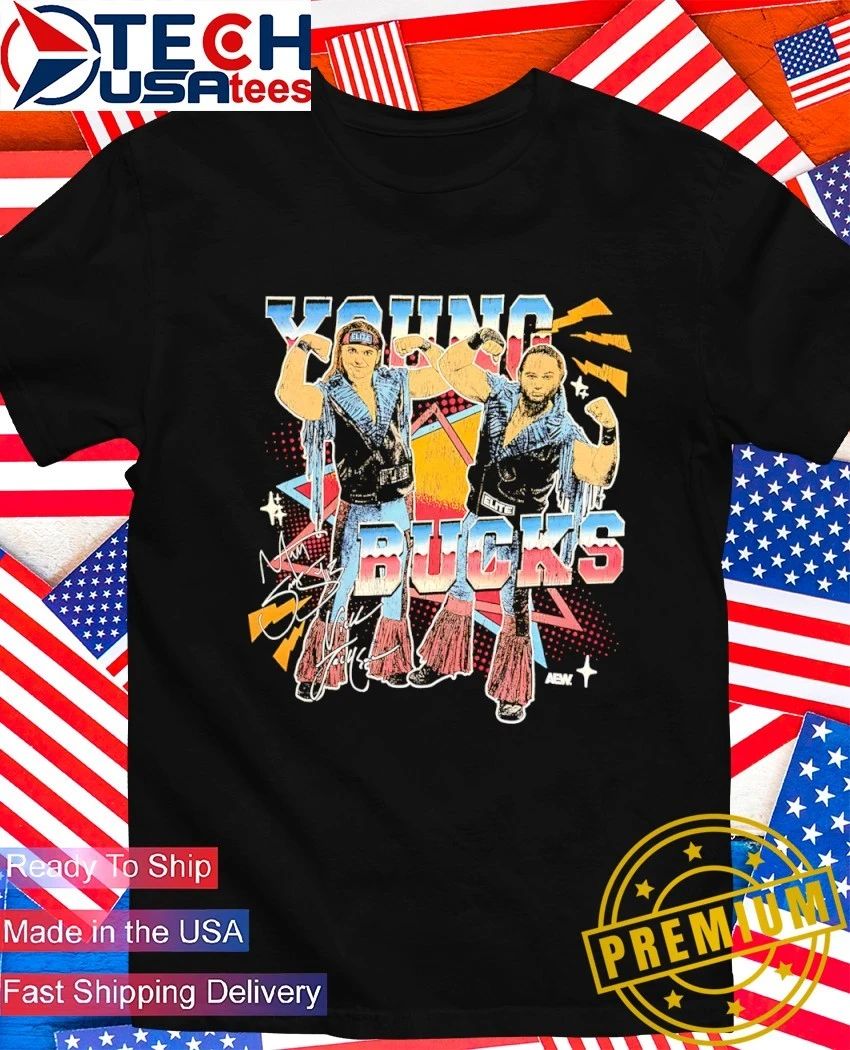 AEW Young Bucks signature vintage shirt Unisex T-shirt, Sweatshirt, Hoodie, Long Sleeve Tee - T-Shirt, Sweatshirt, Hoodie