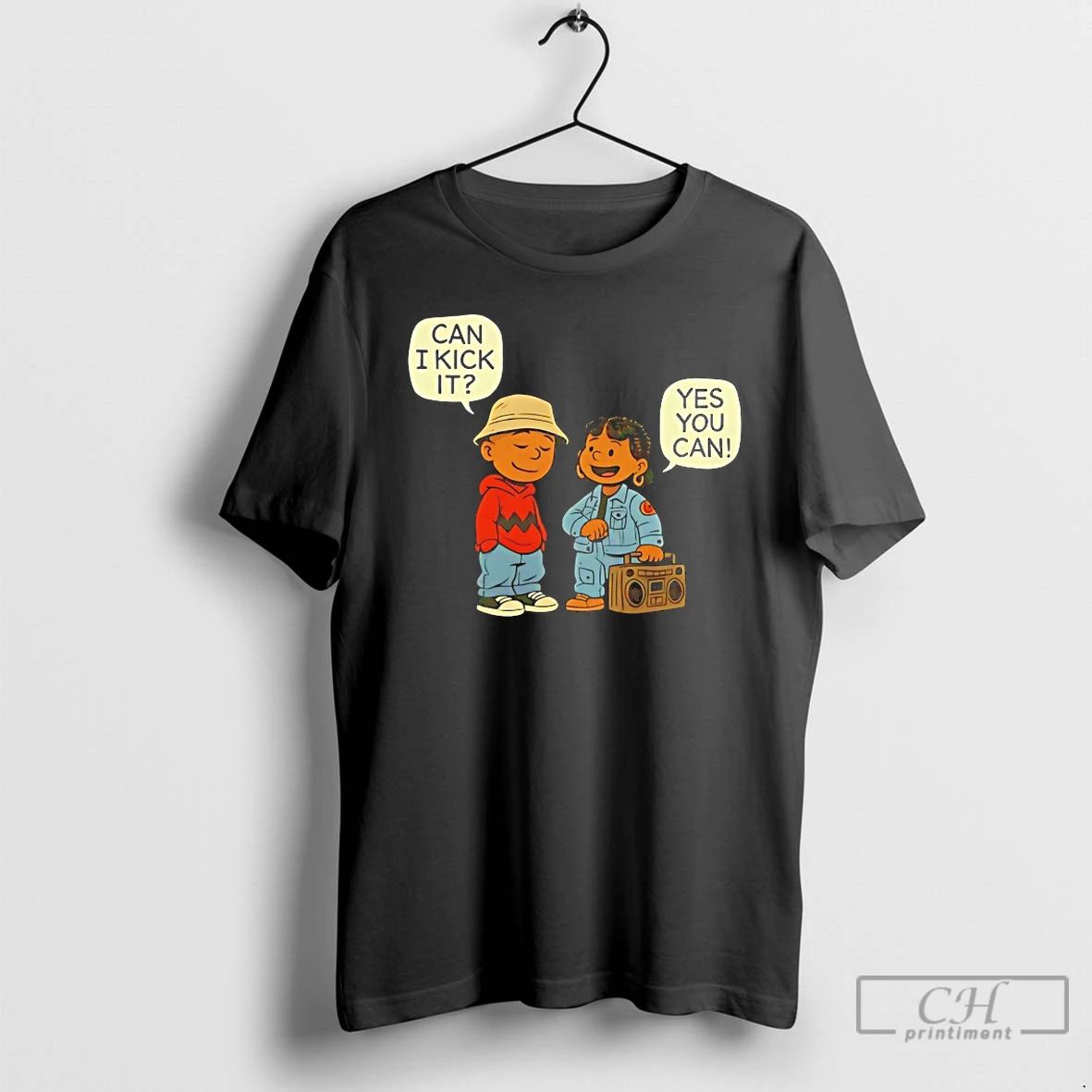 Classic Franklin And Sally Brown Can I Kick It Yes You Can T Shirts Unisex T-shirt, Sweatshirt, Hoodie, Long Sleeve Tee - T-Shirt, Sweatshirt, Hoodie