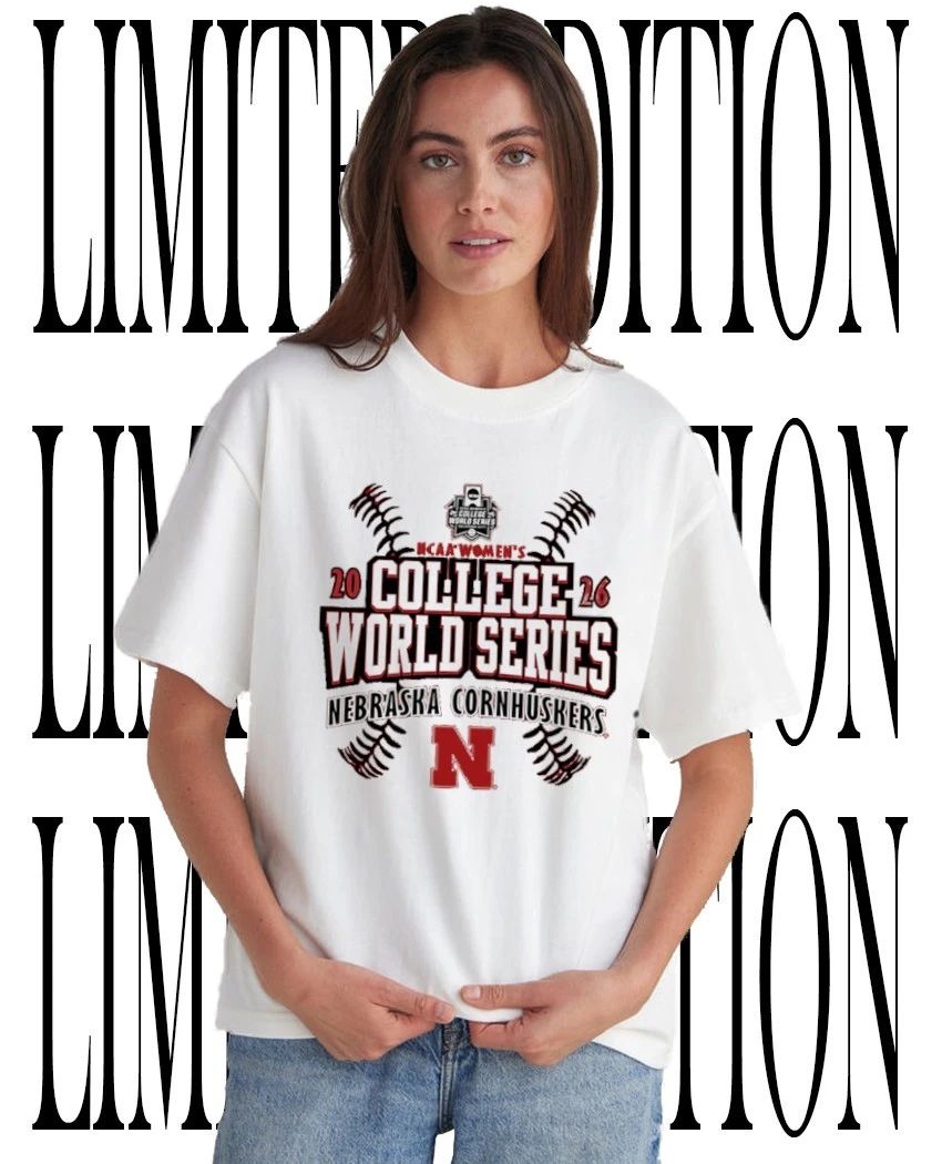 NCAA Nebraska Cornhuskers Womens College World Series 2026 t-shirt Unisex T-shirt, Sweatshirt, Hoodie, Long Sleeve Tee - T-Shirt, Sweatshirt, Hoodie