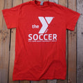 Gildan Men's Red Small Cotton Blend Crew Neck YMCA Soccer T-Shirt Unisex T-shirt, Sweatshirt, Hoodie, Long Sleeve Tee - T-Shirt, Sweatshirt, Hoodie