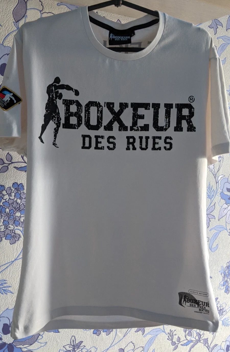 Boxeur Des Rues Men's White T-Shirt Size XL The Fighter Brand Graphic Tee Luxury Unisex T-shirt, Sweatshirt, Hoodie, Long Sleeve Tee - T-Shirt, Sweatshirt, Hoodie