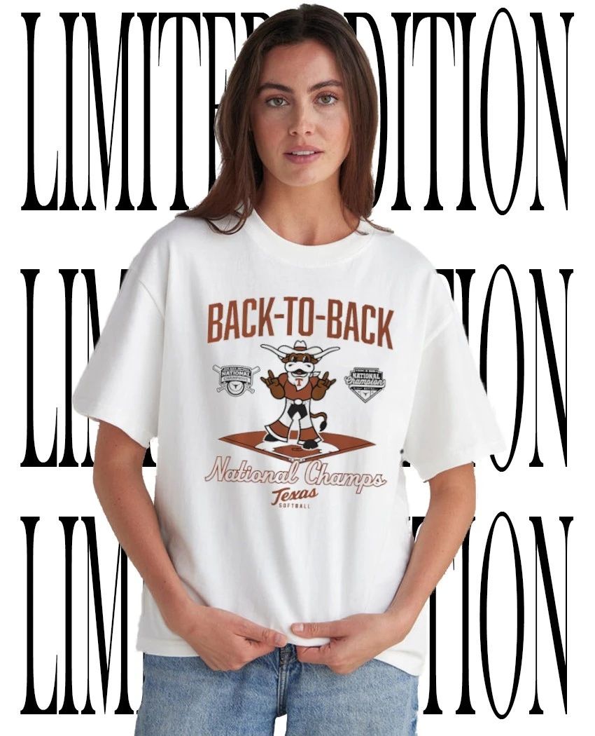 Back-To-Back National Champions 2026 Texas Longhorns Softball diamond mascot shirt Unisex T-shirt, Sweatshirt, Hoodie, Long Sleeve Tee - T-Shirt, Sweatshirt, Hoodie