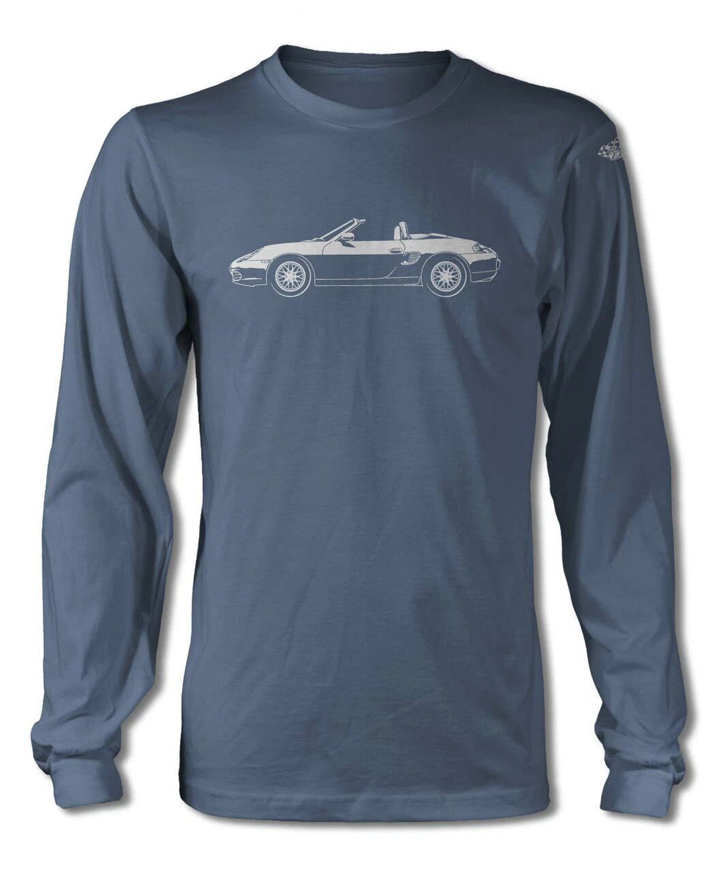 Porsche 986 Boxster T-Shirt - Long Sleeves - Side View Unisex T-shirt, Sweatshirt, Hoodie, Long Sleeve Tee - T-Shirt, Sweatshirt, Hoodie