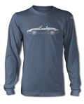 Porsche 986 Boxster T-Shirt - Long Sleeves - Side View Unisex T-shirt, Sweatshirt, Hoodie, Long Sleeve Tee - T-Shirt, Sweatshirt, Hoodie
