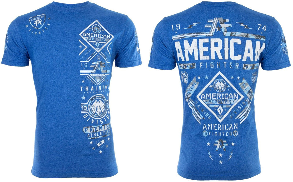 American Fighter Men's T-shirt MCCORMICK Crew neck Athletic Blue Unisex T-shirt, Sweatshirt, Hoodie, Long Sleeve Tee - T-Shirt, Sweatshirt, Hoodie