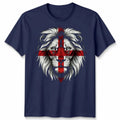 English St George Flag Lion Face Graphic Unisex St George'S Cross Fan Apparel Unisex T-shirt, Sweatshirt, Hoodie, Long Sleeve Tee - T-Shirt, Sweatshirt, Hoodie