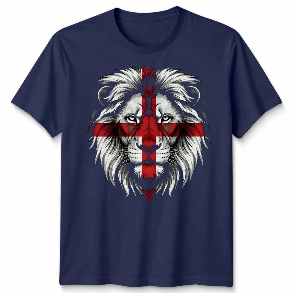 English St George Flag Lion Face Graphic Unisex St George'S Cross Fan Apparel Unisex T-shirt, Sweatshirt, Hoodie, Long Sleeve Tee - T-Shirt, Sweatshirt, Hoodie