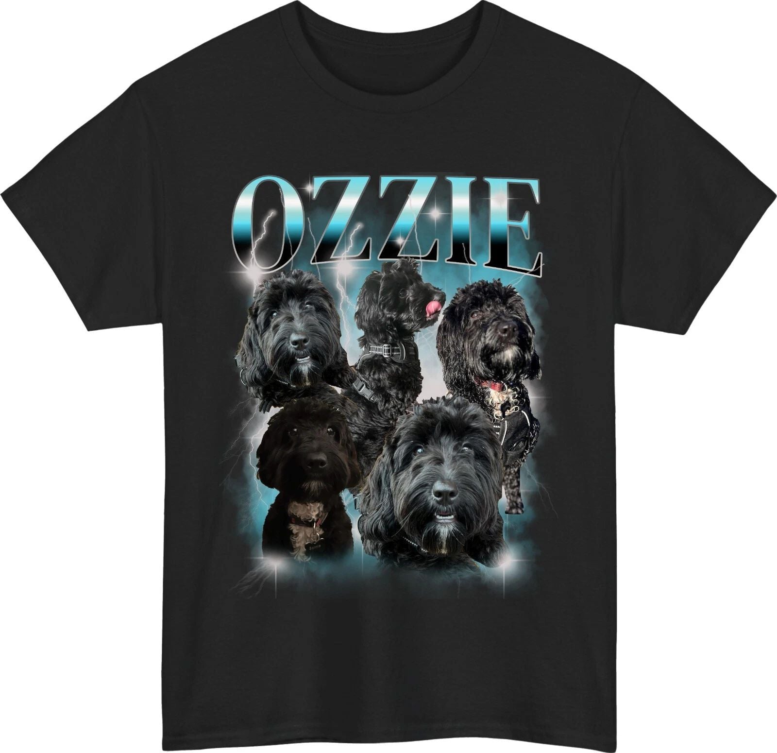 Personalised Pet Bootleg T-Shirt Custom Cat Dog Photo Name Birthday Gift Tee Top Unisex T-shirt, Sweatshirt, Hoodie, Long Sleeve Tee - T-Shirt, Sweatshirt, Hoodie