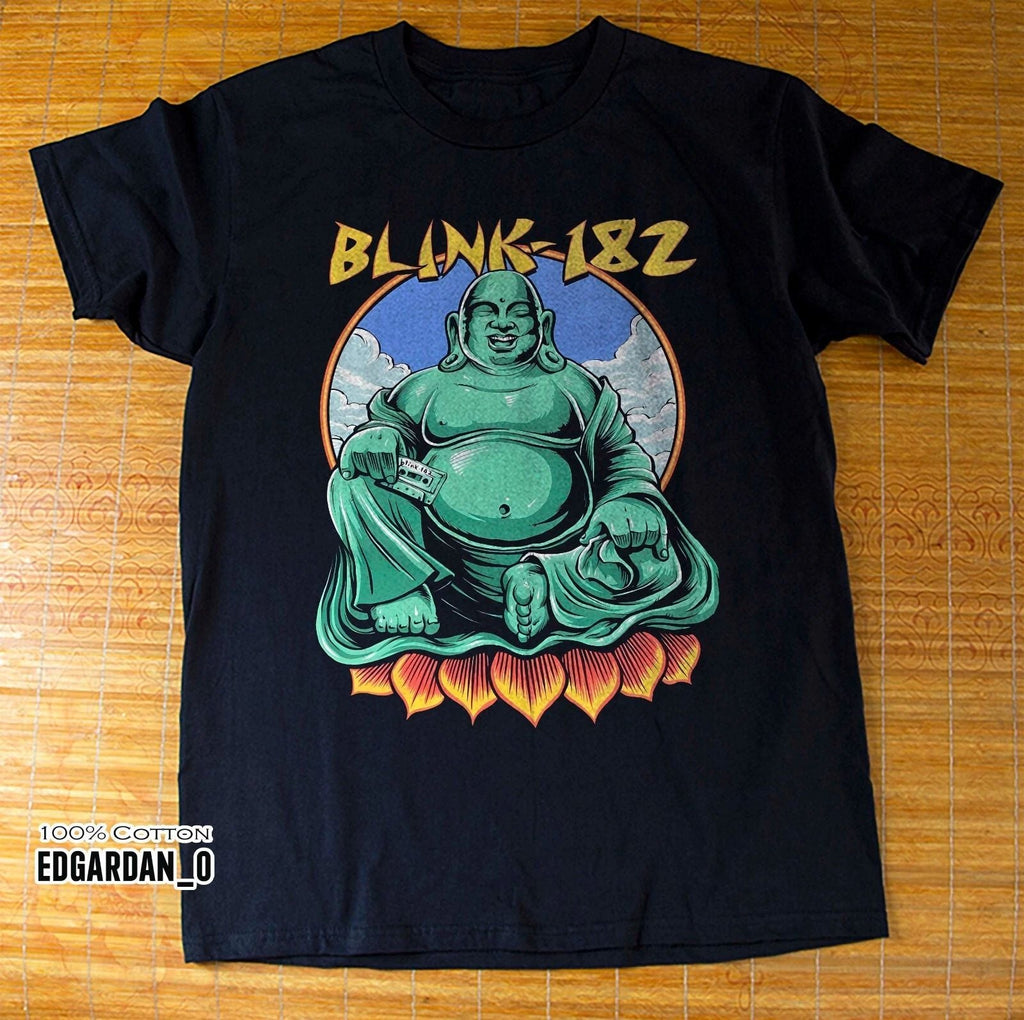 Blink-182 Buddha Punk Rock Music Unisex Black T-shirt Size S-5XL Unisex T-shirt, Sweatshirt, Hoodie, Long Sleeve Tee - T-Shirt, Sweatshirt, Hoodie
