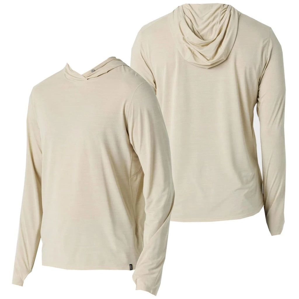 Patagonia Mens Capilene Cool Ultra Hoody L/S T-shirt - Pumice / Dyno White X-Dye Unisex T-shirt, Sweatshirt, Hoodie, Long Sleeve Tee - T-Shirt, Sweatshirt, Hoodie