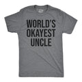 Worlds Okayest Uncle T Shirt Funny Saying Family Graphic Funcle Sarcastic Tee Unisex T-shirt, Sweatshirt, Hoodie, Long Sleeve Tee - T-Shirt, Sweatshirt, Hoodie