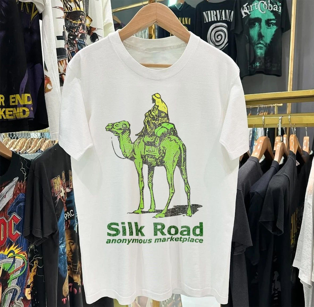 Silk Road Aged T-Shirt White M Unisex T-shirt, Sweatshirt, Hoodie, Long Sleeve Tee - T-Shirt, Sweatshirt, Hoodie
