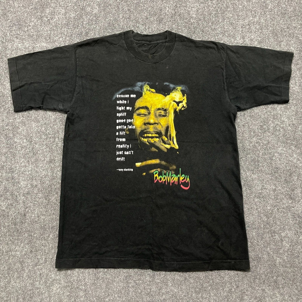 Bob Marley T Shirt Mens Black Crew Neck Spell Out Graphic Print Streetwear Tee Unisex T-shirt, Sweatshirt, Hoodie, Long Sleeve Tee - T-Shirt, Sweatshirt, Hoodie