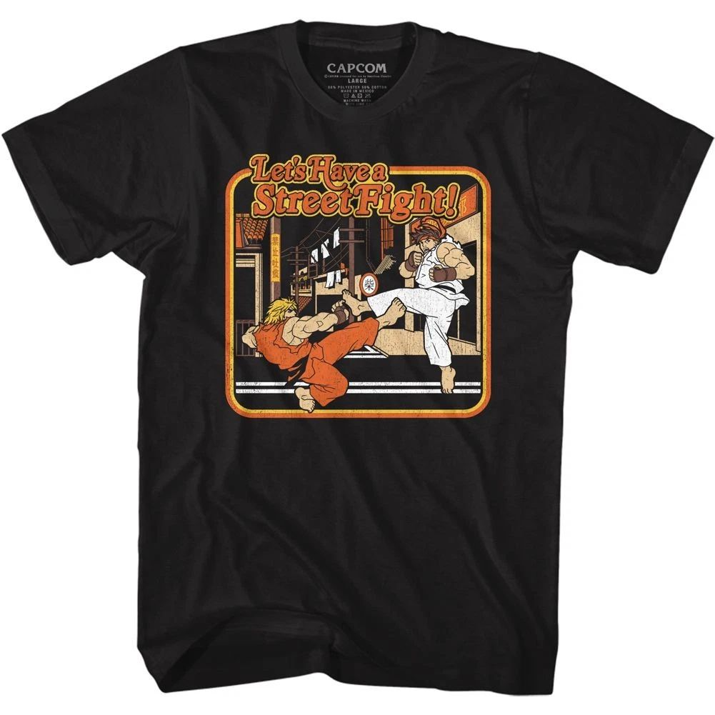 Street Fighter Storybook Style Black Gaming Shirt Unisex T-shirt, Sweatshirt, Hoodie, Long Sleeve Tee - T-Shirt, Sweatshirt, Hoodie