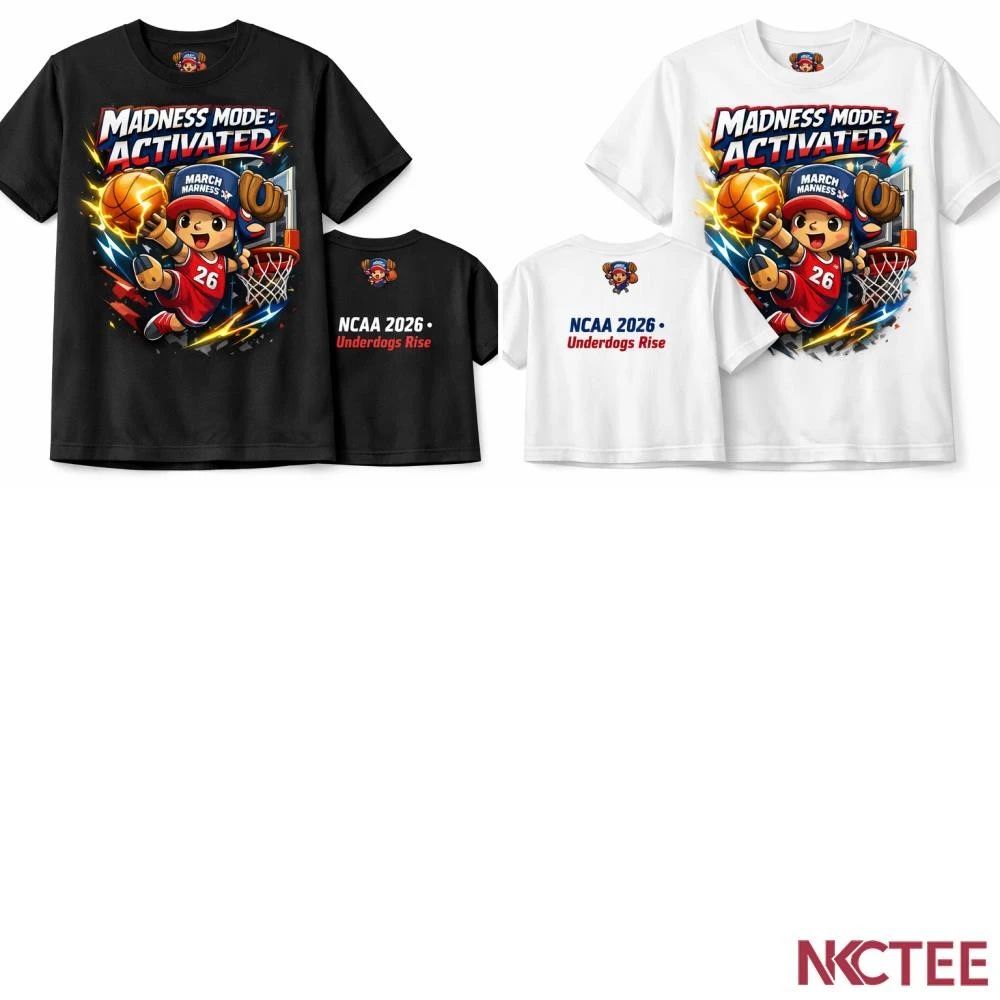NKCtees Chopper Slam Dunk Madness Shirt  NCAA Tournament 2026 Anime Basketball Tee Unisex T-shirt, Sweatshirt, Hoodie, Long Sleeve Tee - T-Shirt, Sweatshirt, Hoodie