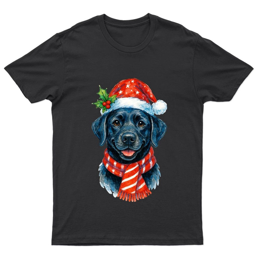 Black Labrador Dog Christmas Holidays Mens T-Shirt Womens Tee Graphic Unisex Unisex T-shirt, Sweatshirt, Hoodie, Long Sleeve Tee - T-Shirt, Sweatshirt, Hoodie