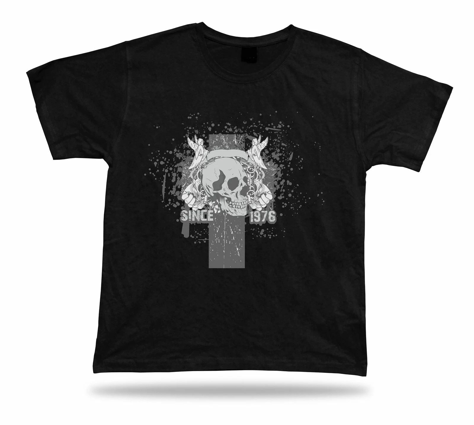 Angels and Skull Skeleton cool t shirt tee stylish modern design special gift Unisex T-shirt, Sweatshirt, Hoodie, Long Sleeve Tee - T-Shirt, Sweatshirt, Hoodie
