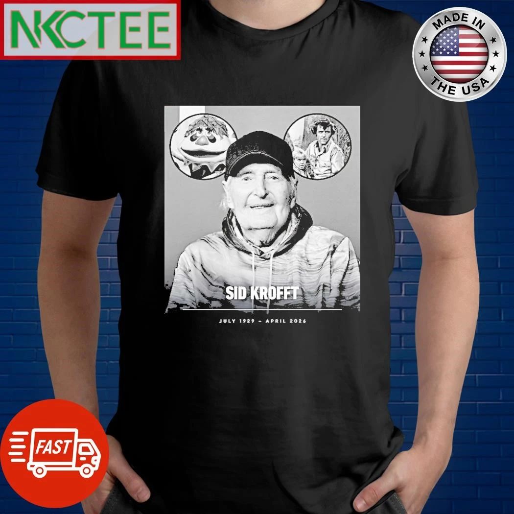 Sid Krofft July 1929 April 2026 Ign shirt Unisex T-shirt, Sweatshirt, Hoodie, Long Sleeve Tee - T-Shirt, Sweatshirt, Hoodie