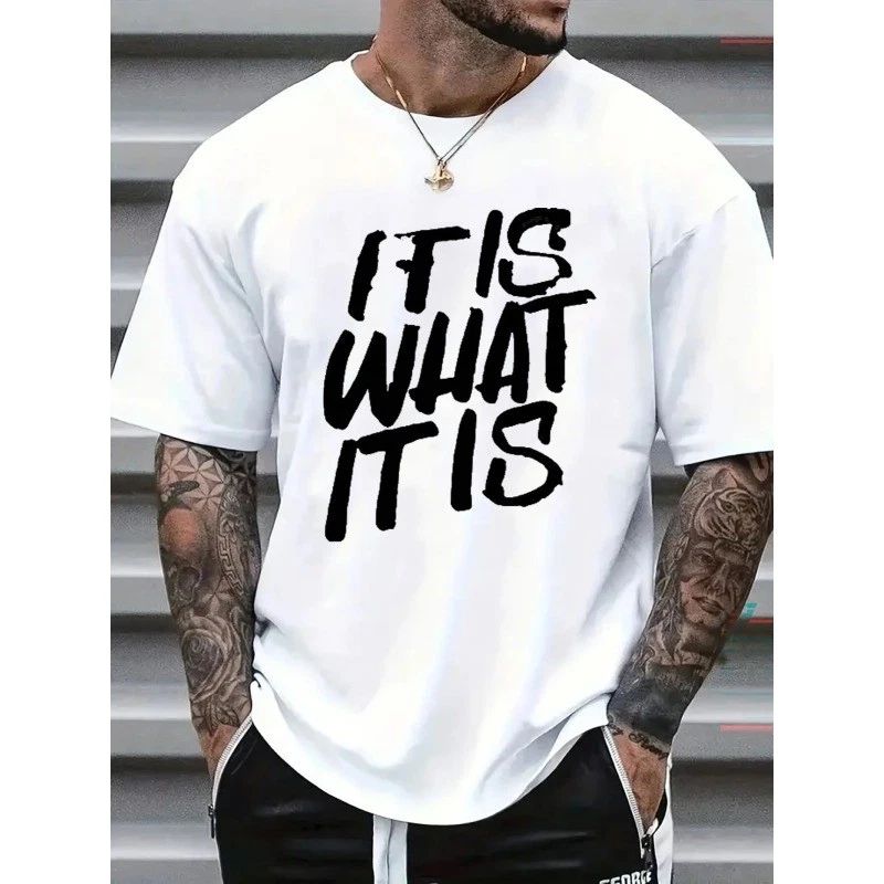 It Is What It Is Funny Quote Graphic T-Shirt Casual Unisex Tee Unisex T-shirt, Sweatshirt, Hoodie, Long Sleeve Tee - T-Shirt, Sweatshirt, Hoodie
