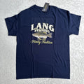 NWT Inkpixi Gilden Lang Fishing Custom Graphic Tee, Men's Sz L Navy Unisex T-shirt, Sweatshirt, Hoodie, Long Sleeve Tee - T-Shirt, Sweatshirt, Hoodie