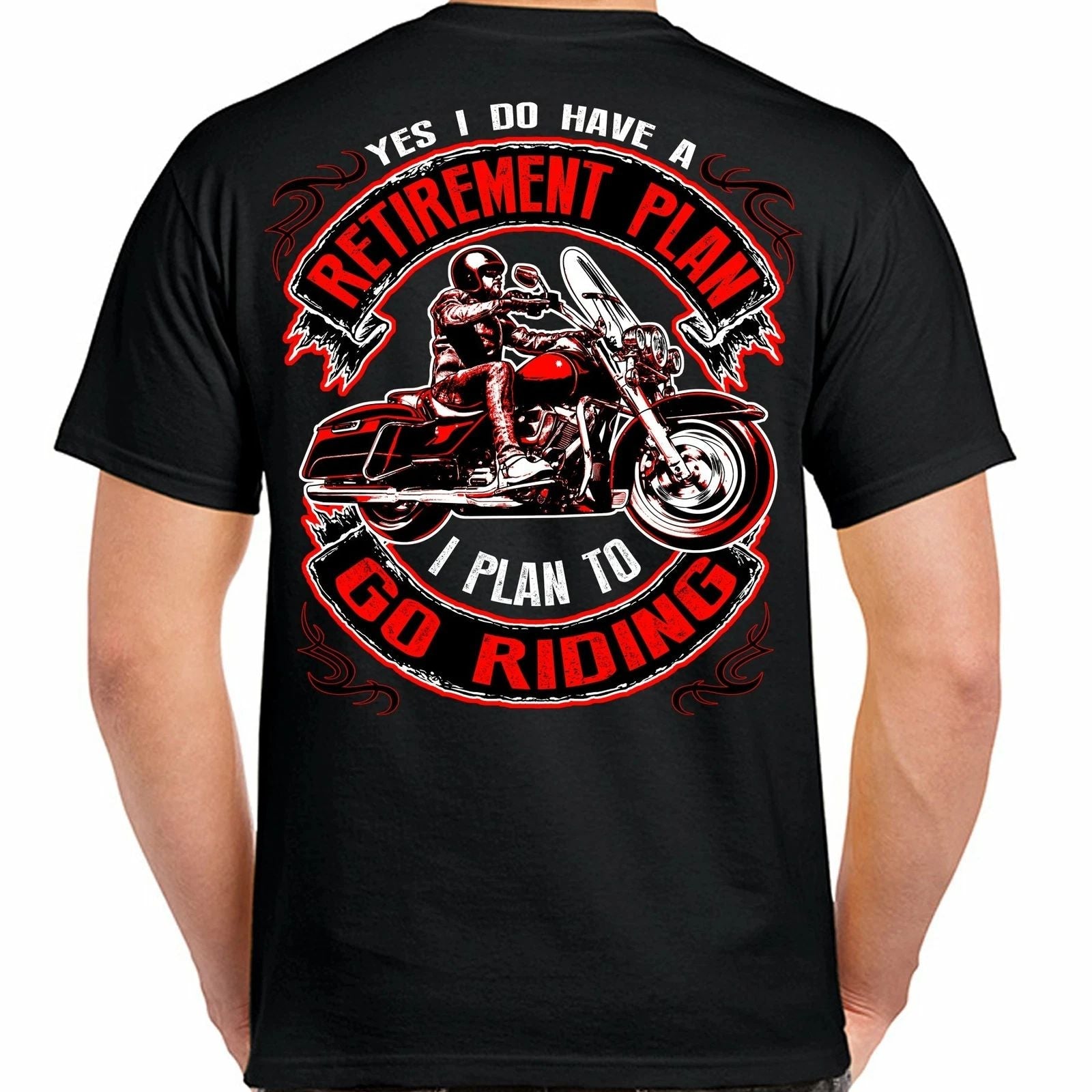 Retirement Plan Funny Motorcycle Humor Biker T-Shirt Unisex T-shirt, Sweatshirt, Hoodie, Long Sleeve Tee - T-Shirt, Sweatshirt, Hoodie
