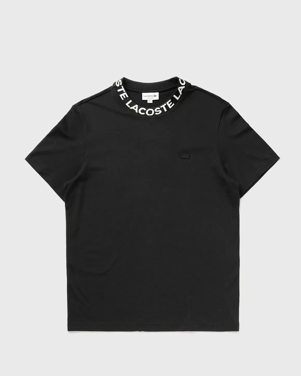 Lacoste T Shirt Mens Black Jacquard Branded Pique Neck Summer White Lightweight Unisex T-shirt, Sweatshirt, Hoodie, Long Sleeve Tee - T-Shirt, Sweatshirt, Hoodie